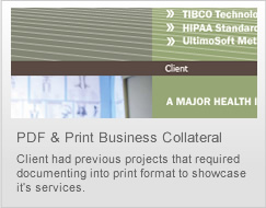 pdf & print collateral design
